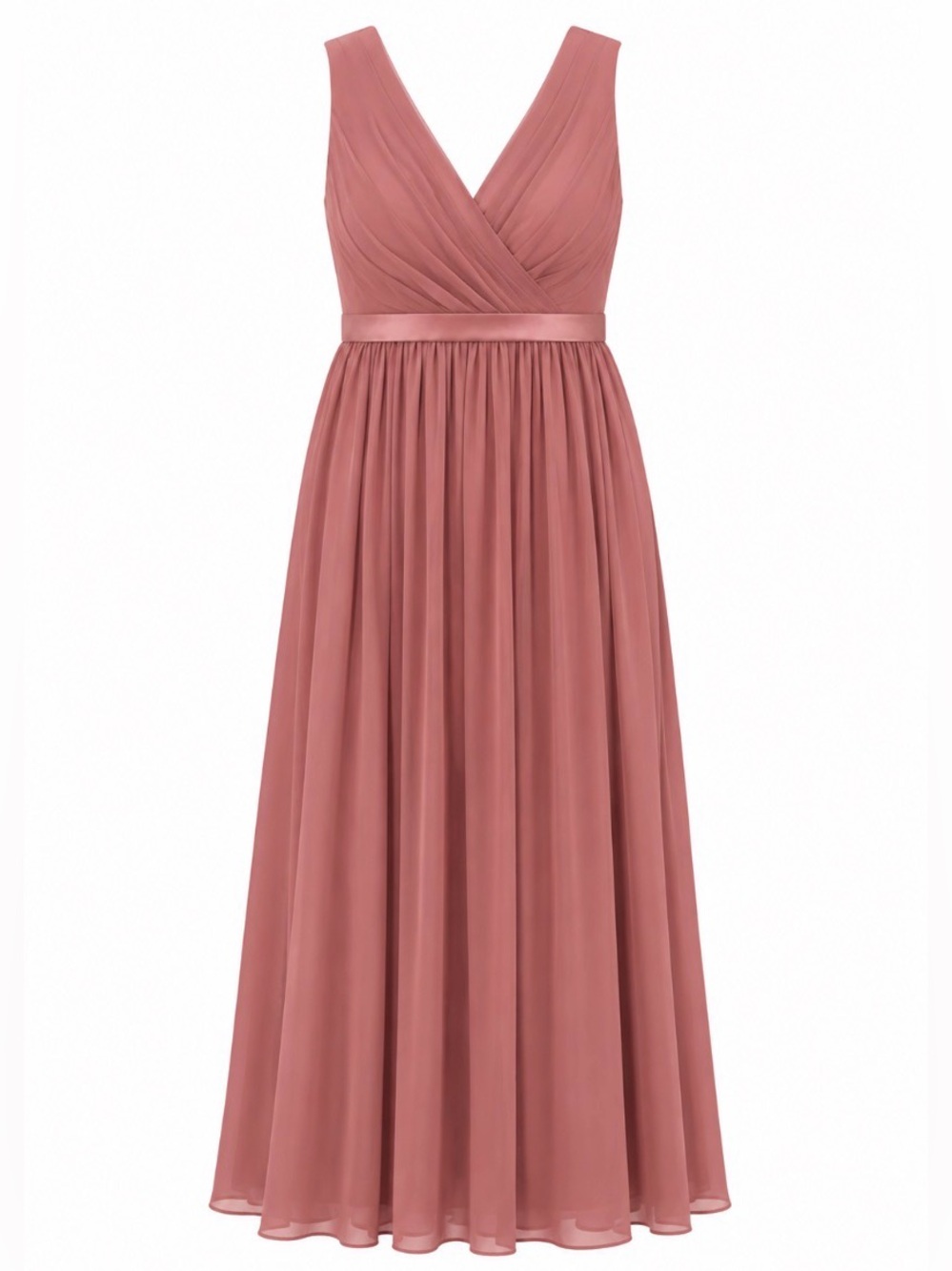 AW Bridal Dusty Rose Formal Maxi Dress Size 18 plus size